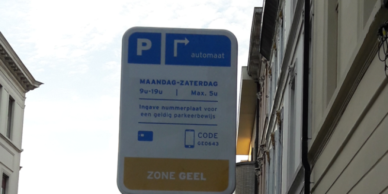Gele zone parkeren