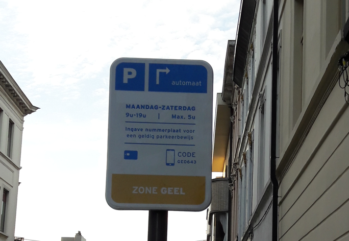 Gele zone parkeren